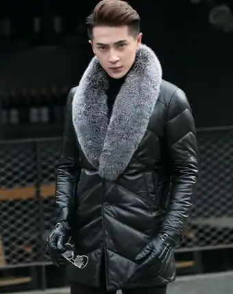 Mink or Fox Fur Leather Jackets