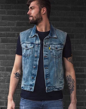 Motor Bike Kevlar Denim Vest