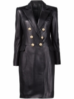 Leather Long Coat Women