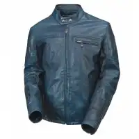 Motorcycle Leather Jacket Blue - MI-503