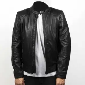 Motorbike Fashion Leather Jacket-MI-498