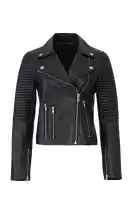 Basic Ribbed Leather Jacket - MI-604