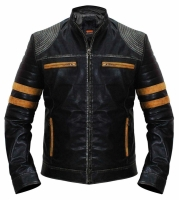 Vintage Biker Leather Jacket - MI-13009
