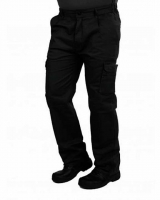 Six Pockets Cargo Trouser Pants - Black - MI-15007